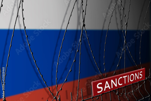 Фотография Sanctions against Russia for the war in Ukraine concept