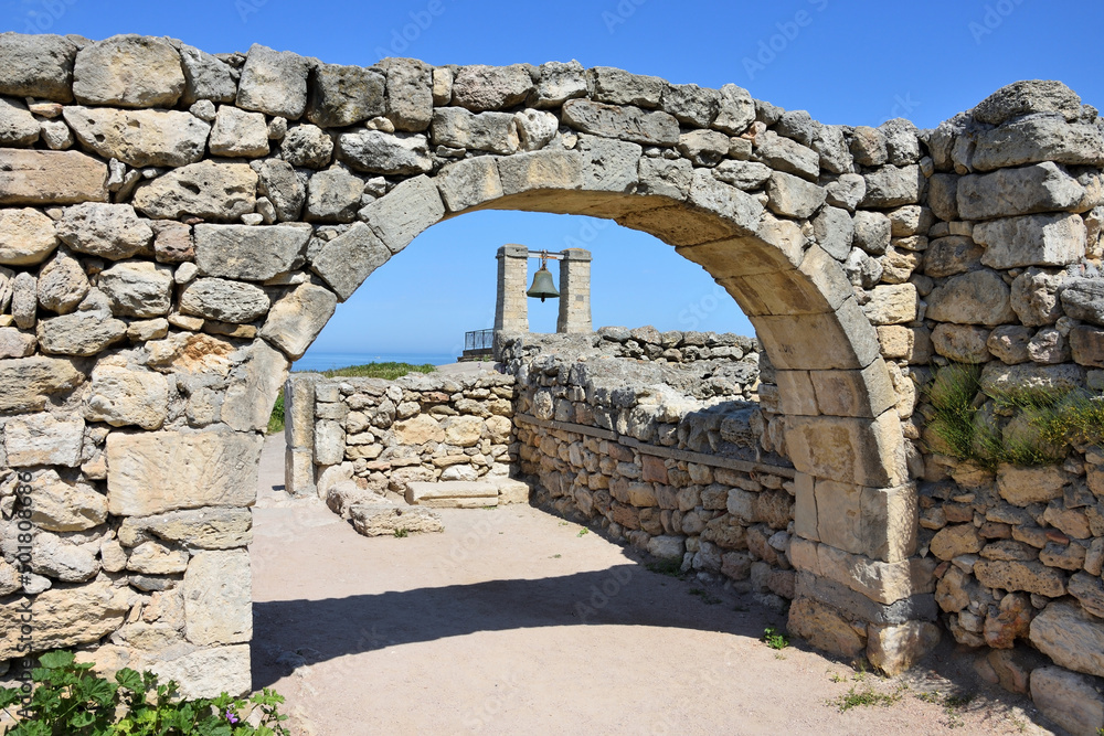 View on The bell of Chersonesos. It's the symbol of Chersonesos View on The bell of Chersonesos. It's the symbol of Chersonesos