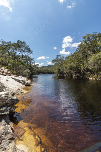 river in the city of São Gonçalo do Rio Preto, State of Minas Gerais, Brazil