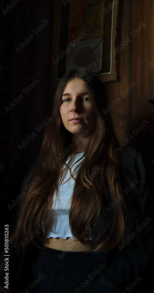 portrait of a strict woman portrait of a strict woman