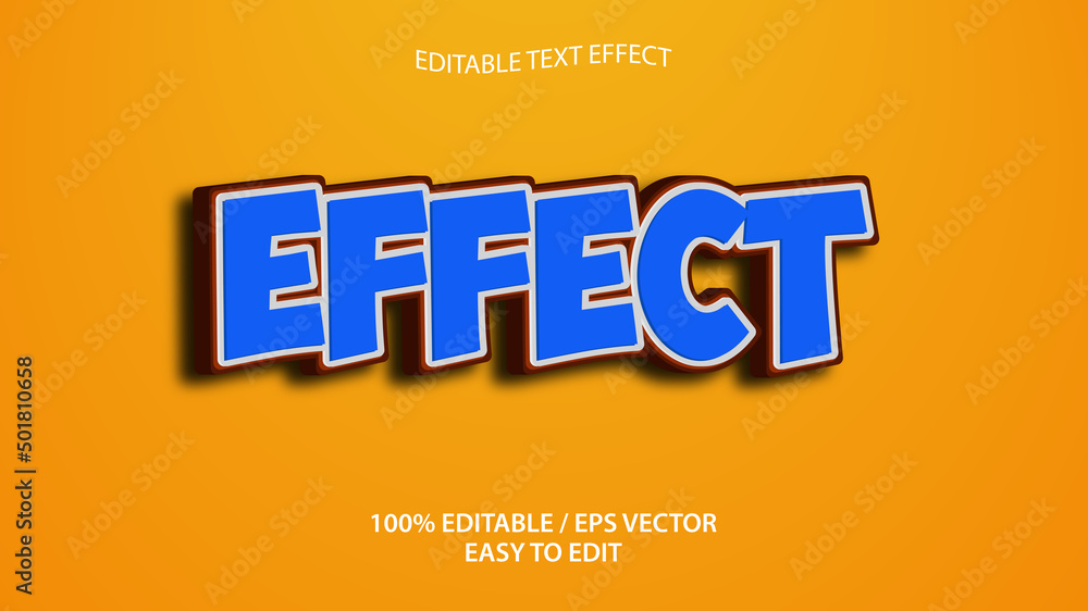 effect text effect eps Premium Vector