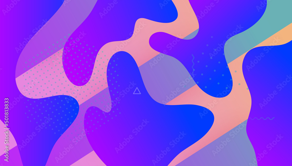 Neon Cover. Bright Page. Pink Graphic Background. Minimal Shape. Art Landing Page. Liquid Website. Horizontal Presentation. Wave Rainbow Flyer. Magenta Neon Cover