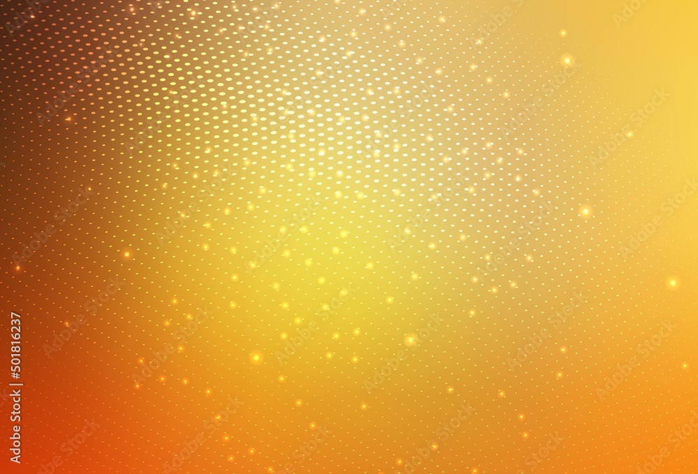 Light Orange vector Blurred bubbles on abstract background with colorful gradient. Light Orange vector Blurred bubbles on abstract background with colorful gradient.