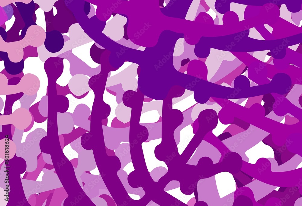 Light Purple, Pink vector backdrop with memphis shapes. Light Purple, Pink vector backdrop with memphis shapes.
