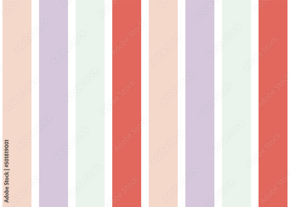 パステルなストライプ