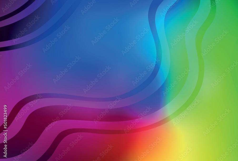 Obraz premium Dark Multicolor vector abstract bright template.