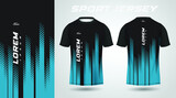 black blue t-shirt sport jersey design