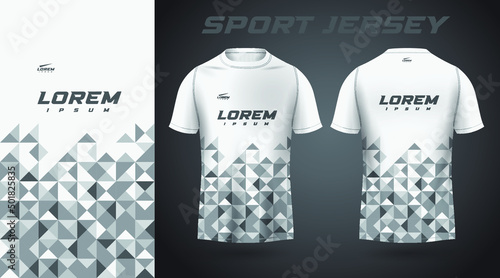 white t-shirt sport jersey design