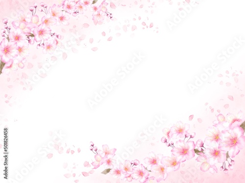 桜の花の背景素材