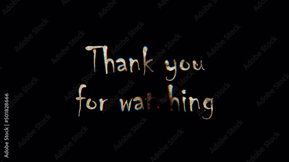 Burn text of Thank you for watching word. The golden shine lighting of Thank you for watching word loop animation promote advertising concept isolate using QuickTime Alpha Channel ProRes 4444. Burn text of Thank you for watching word. The golden shine lighting of Thank you for watching word loop animation promote advertising concept isolate using QuickTime Alpha Channel ProRes 4444.