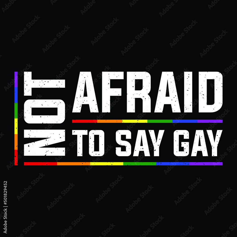 Florida Gay Not Afraid To Say Gay LGBTQ Gay Rights T-Shirt