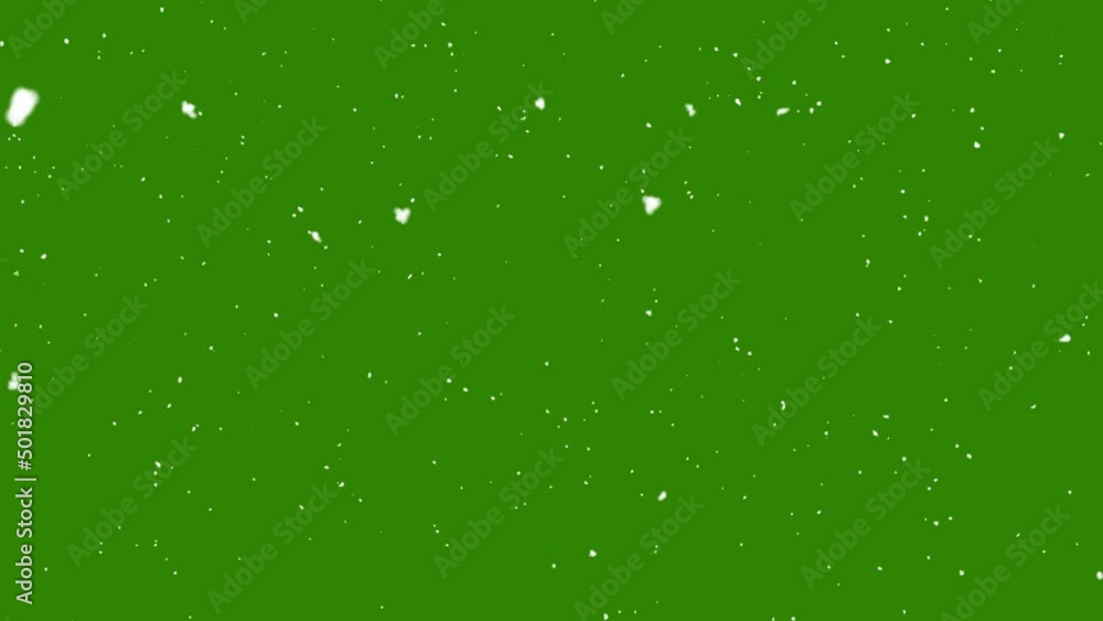 Snow falling on green screen background Snow falling on green screen background