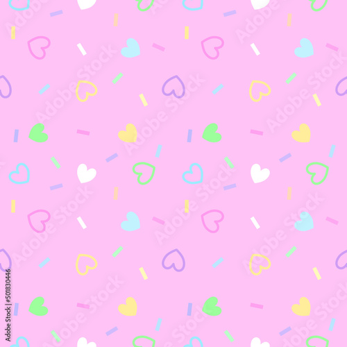 seamless pattern with hearts