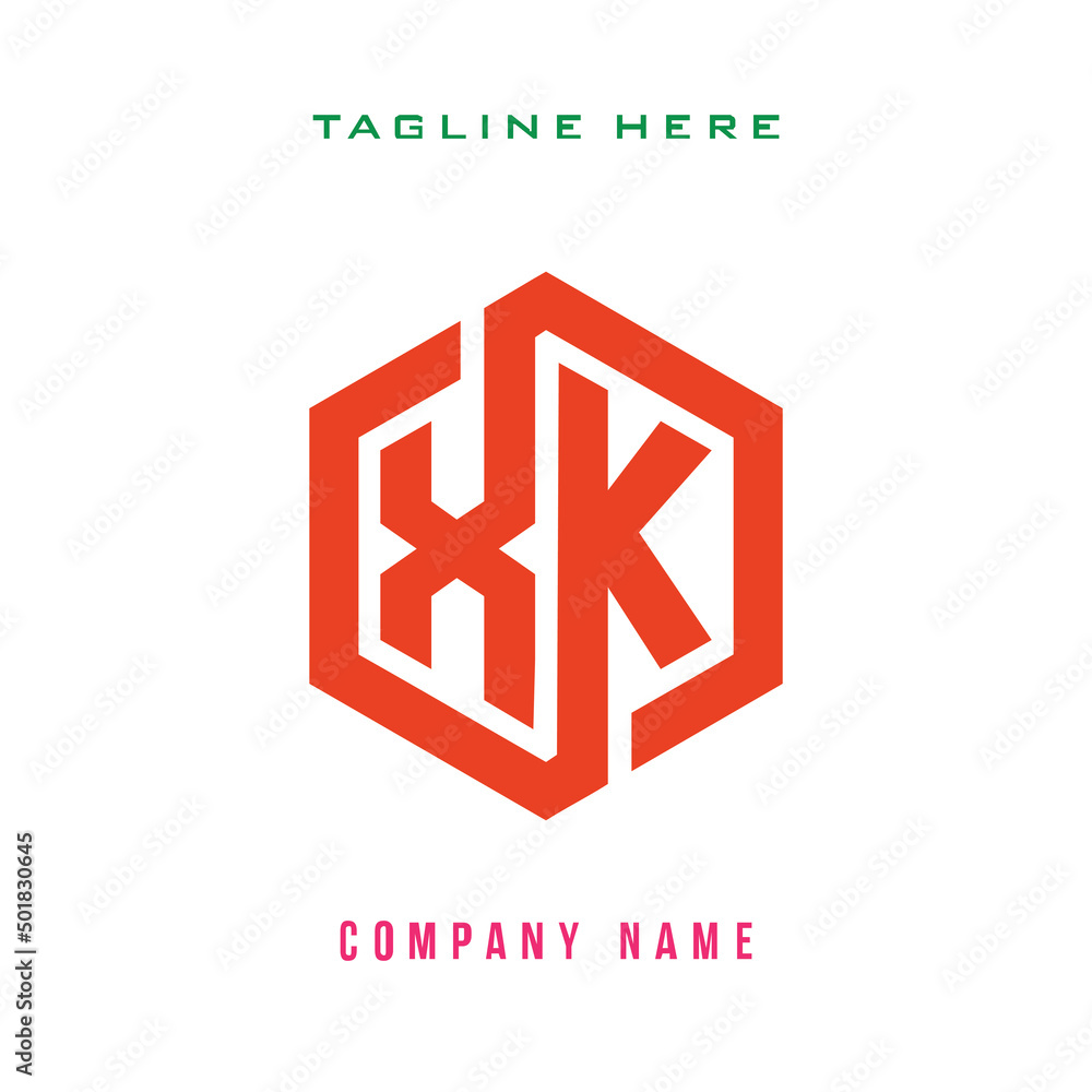 XK  lettering logo is simple, easy to understand and authoritative