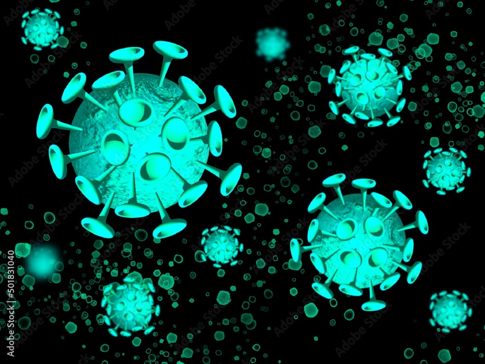 ウイルスのイラスト素材