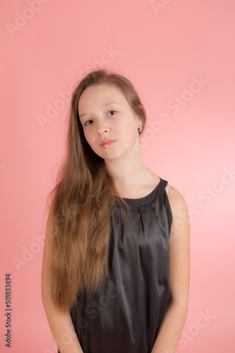 portrait of a girl with long hair