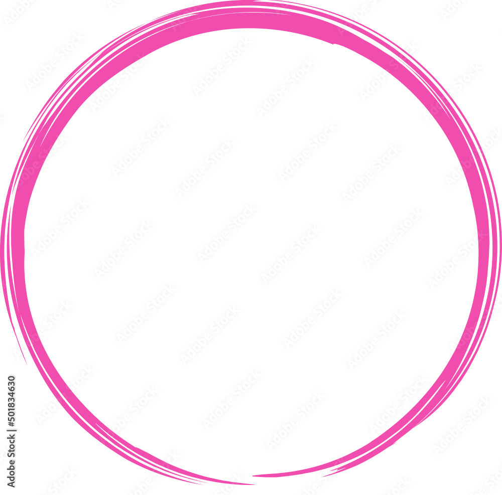 Circle pink frame with space Circle pink frame with space