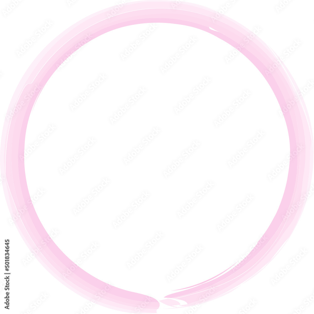 Circle pink frame with space Circle pink frame with space