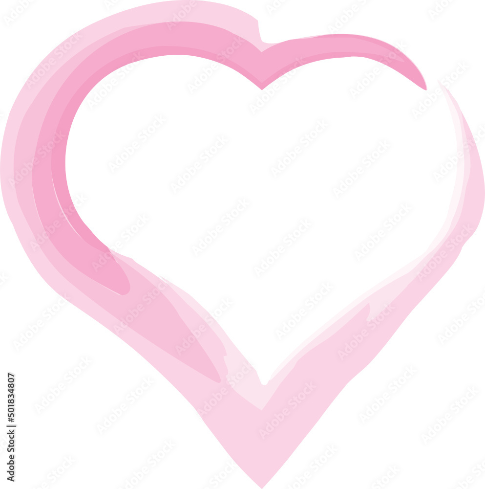 heart brush watercolor element heart brush watercolor element