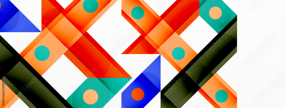 Bright colorful straight lines geometric abstract background. Trendy overlapping lines composition for wallpaper, banner, background or landing Bright colorful straight lines geometric abstract background. Trendy overlapping lines composition for wallpaper, banner, background or landing