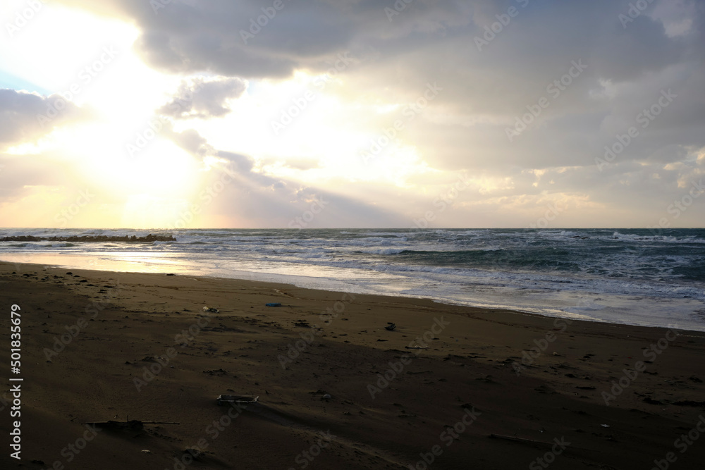 gentle sunset beach, 27Feb2022