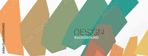 Background colorful shapes template. Wallpaper for concept of AI technology, blockchain, communication, 5G, science, business and technology