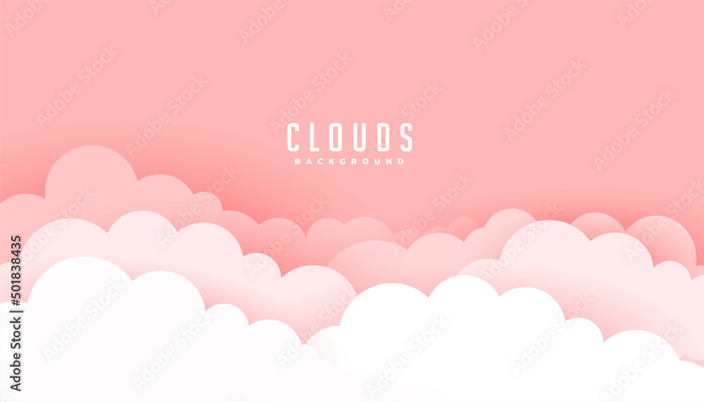clouds background in pastel colors