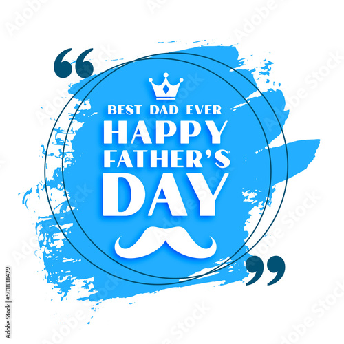 happy father's day abstract greeting design