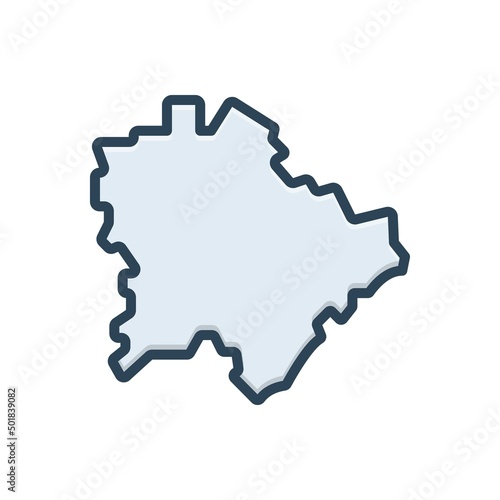 Photography Color illustration icon for budapest
