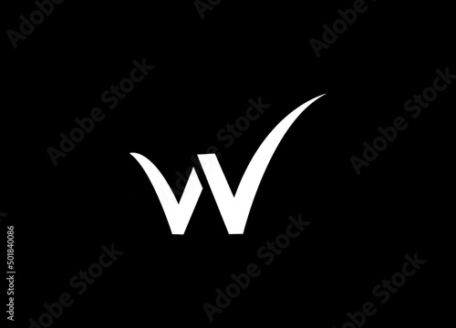 Letter W or WW  logo icon design template elements