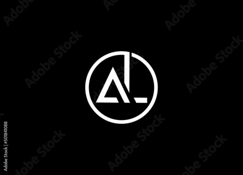 Alphabet AL initial Letter Monogram Icon Logo vector illustration