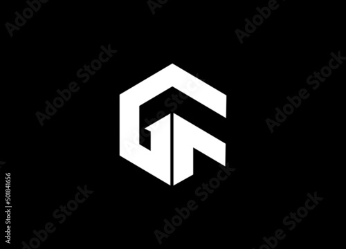 Initial Monogram Letter G F Logo Design Vector Template. G F Letter Logo Design