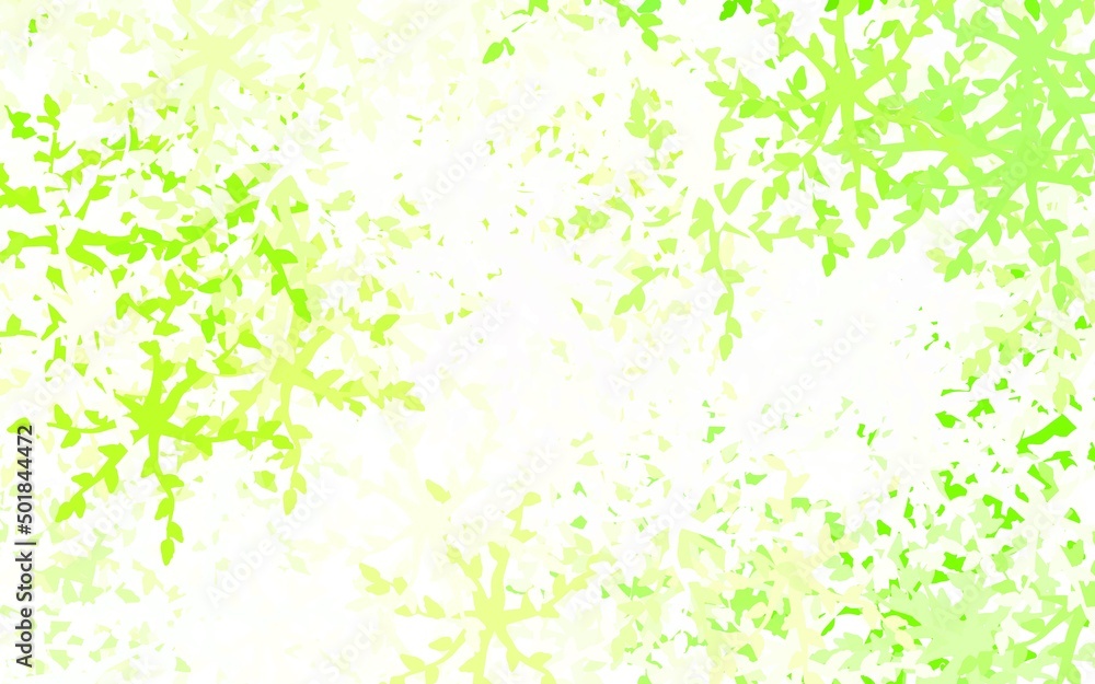 Light Green, Yellow vector template with chaotic shapes. Light Green, Yellow vector template with chaotic shapes.