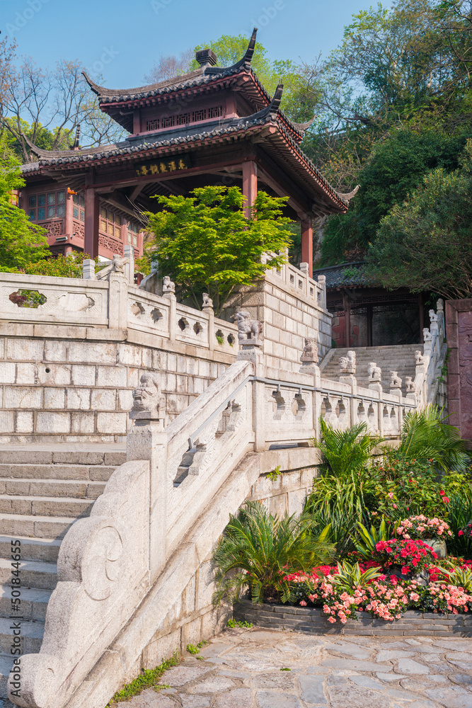 Spring scenery of Yellow Crane Tower Park in Wuhan, Hubei Spring scenery of Yellow Crane Tower Park in Wuhan, Hubei