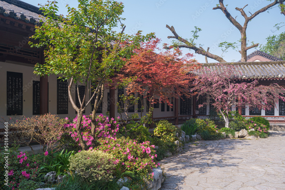 Spring scenery of Yellow Crane Tower Park in Wuhan, Hubei Spring scenery of Yellow Crane Tower Park in Wuhan, Hubei