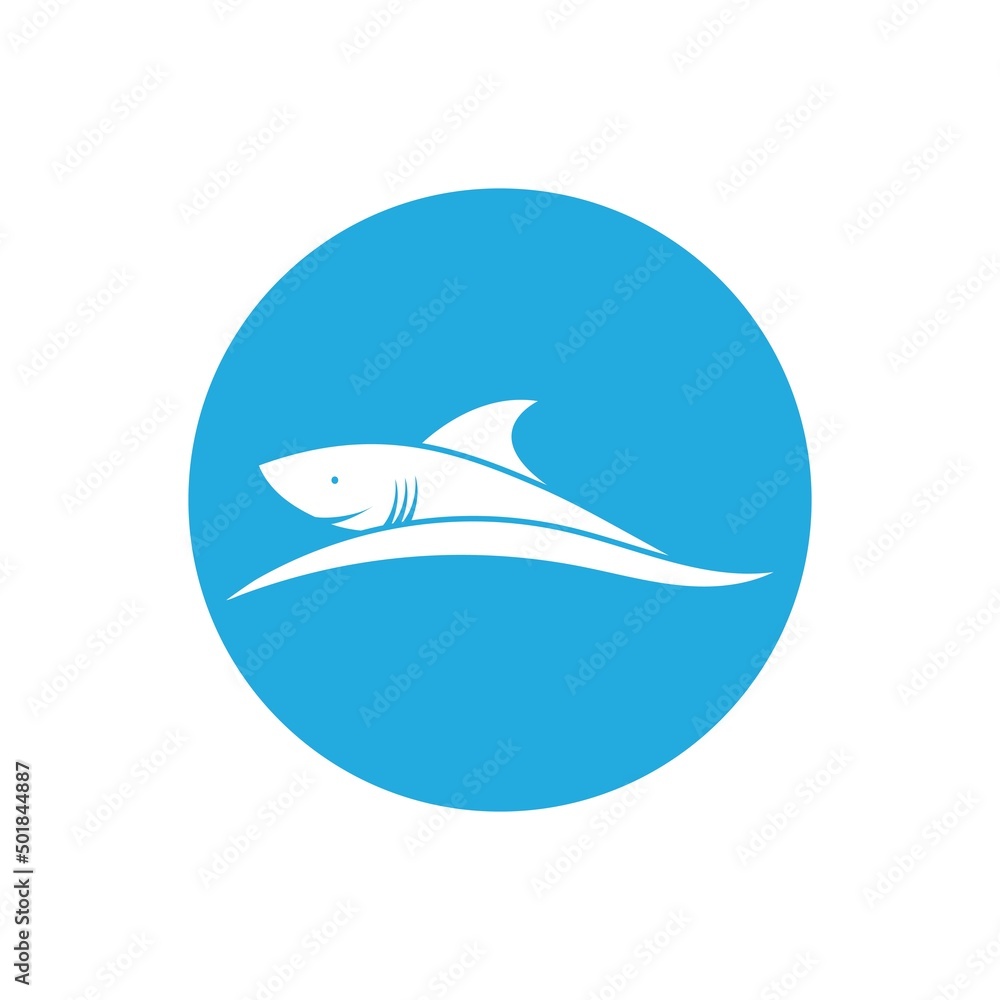 Shark illustration Logo design icon Shark illustration Logo design icon