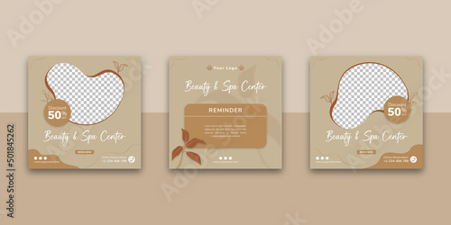 Beauty And Spa Social Media Post Template