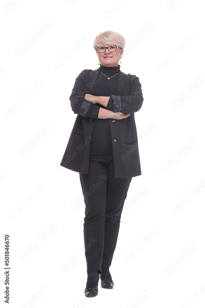 attractive business woman in casual clothes. isolated on a white attractive business woman in casual clothes. isolated on a white