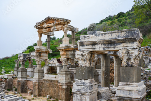 Ephesus, ancient city ruins in Selcuk, Izmir, Turkey.