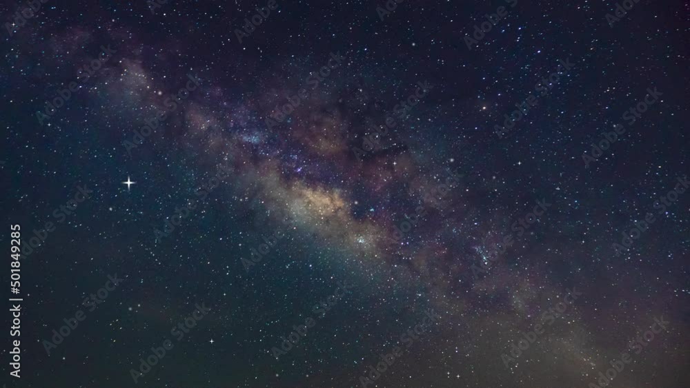 Milky Way galaxy exploration through outer space towards glowing milky way galaxy. 4K looping animation of flying through glowing nebulae, clouds and stars field. Animation video Milky Way galaxy exploration through outer space towards glowing milky way galaxy. 4K looping animation of flying through glowing nebulae, clouds and stars field. Animation video
