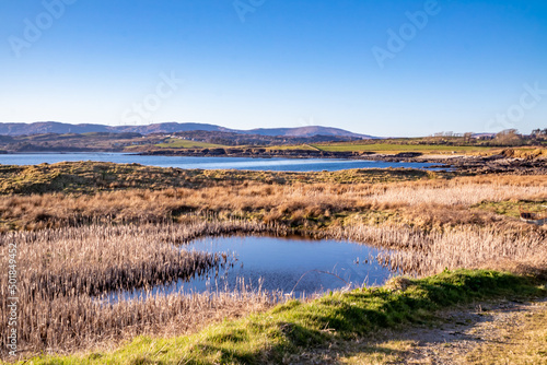 Dunkineely seen from McSwynes castle at St Johns Point in County Donegal - Ireland.