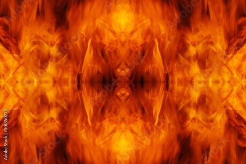 fiery fire place photo