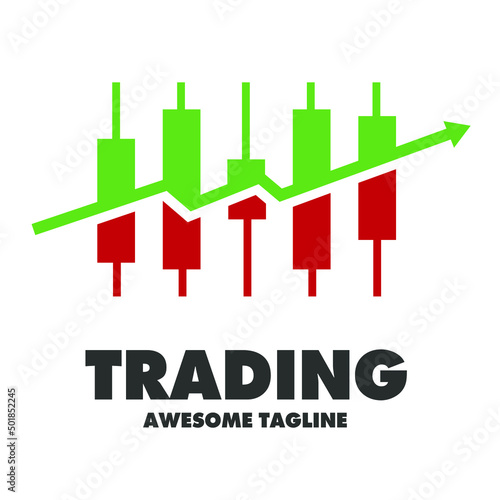 Stock market charts or Forex trading charts for business and finance ideas. report and investment on white background vector illustration