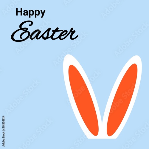 Happy Easter day with happy easter card with beautiful background.