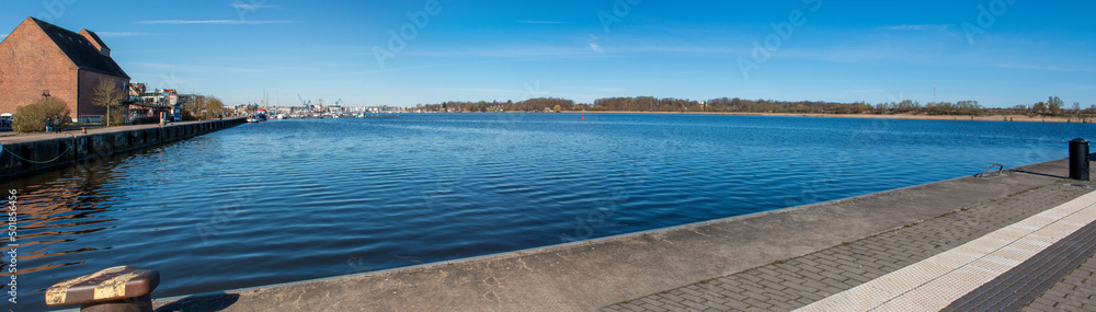 Stadthafen (city harbour) Hanseatic city Rostock Mecklenburg Western Pomerania Germany