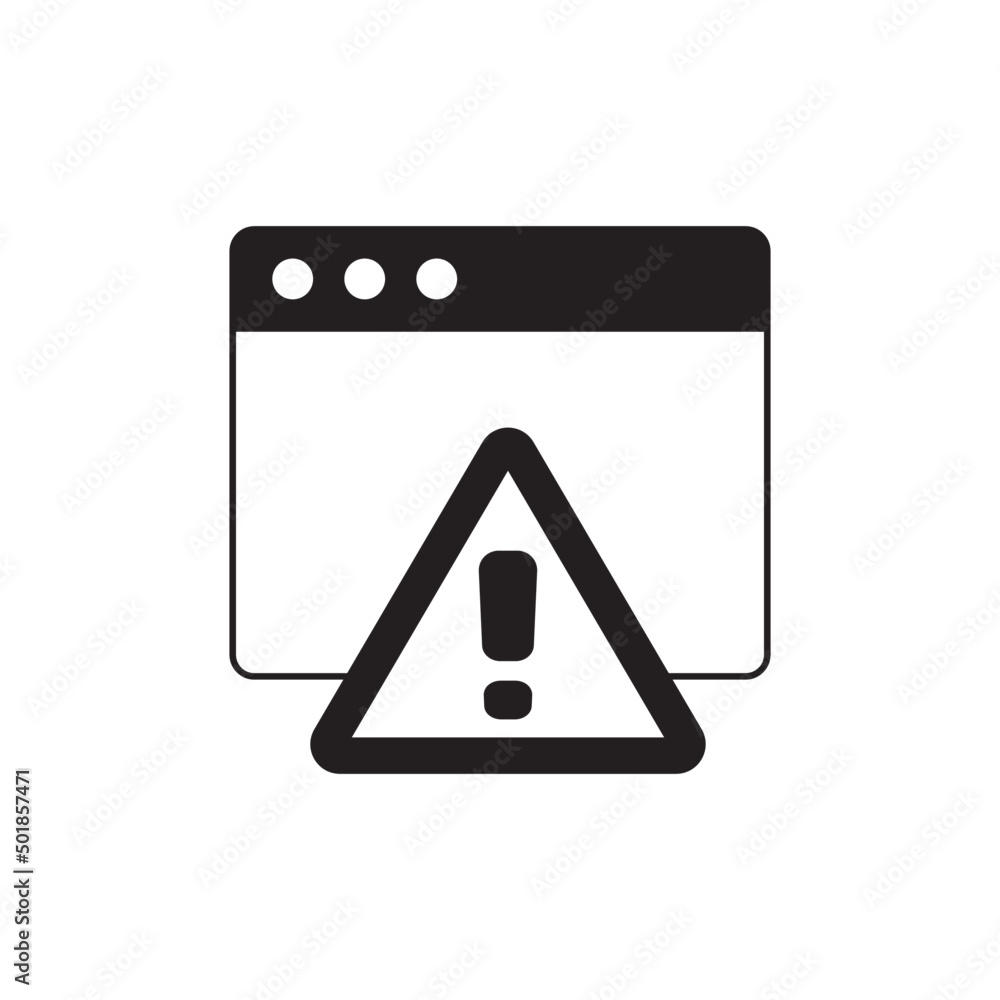 Exclamation mark icon in black flat glyph, filled style isolated on white background Exclamation mark icon in black flat glyph, filled style isolated on white background