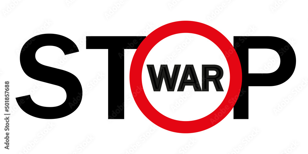 Stop the war and not the war. Vector illustration on a white background. eps10 Stop the war and not the war. Vector illustration on a white background. eps10