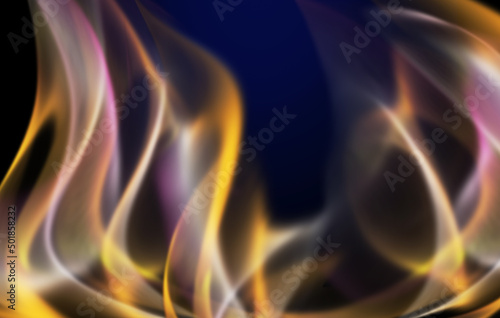 abstract cold magic fire