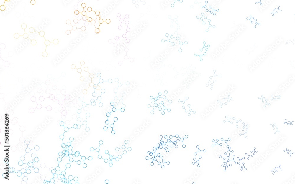 Light Blue, Red vector template with artificial intelligence structure. Light Blue, Red vector template with artificial intelligence structure.