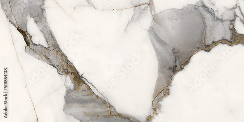 Blanco tranco marble stone background dark golden-grey streaks. white marble glazy and smooth surface. polishing white marble stone that is used to wall tile claddings, flooring, wainscot, vanity.